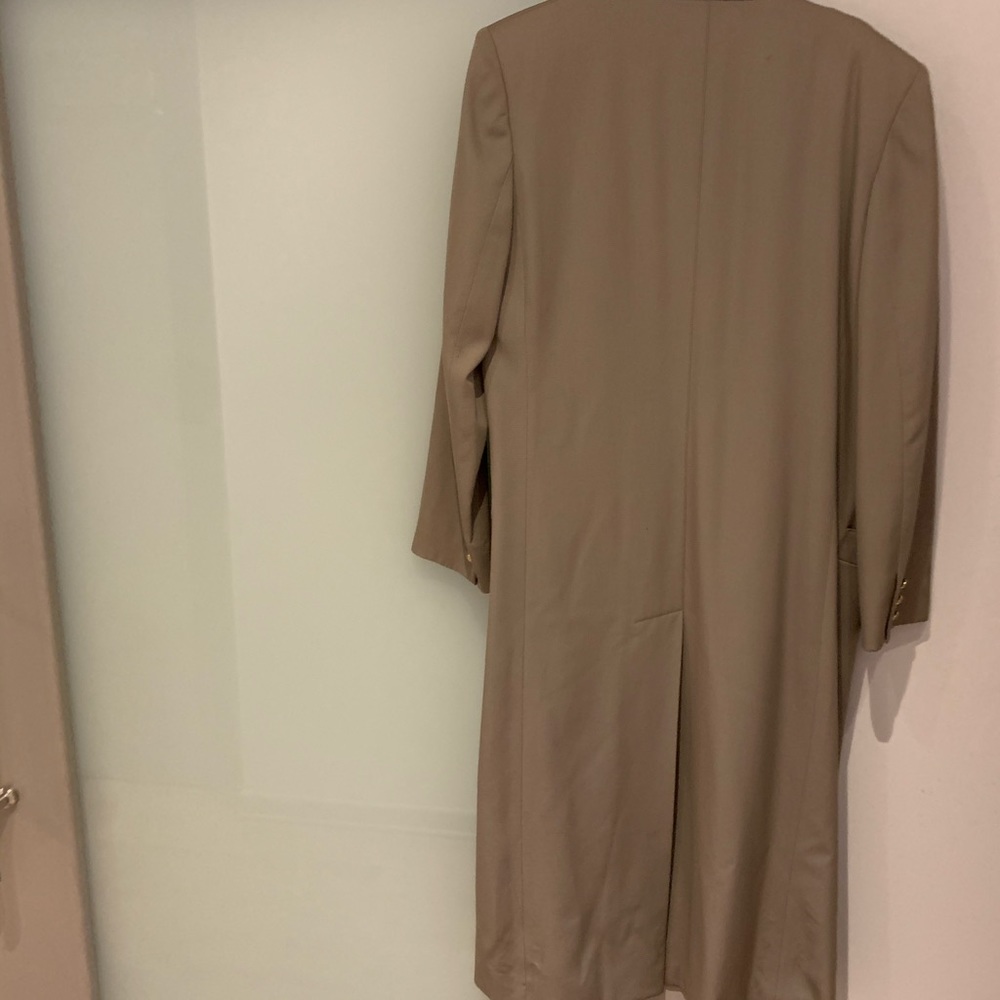 Louis Feraud Tan Long Blazer Coat - Picture 3 of 5